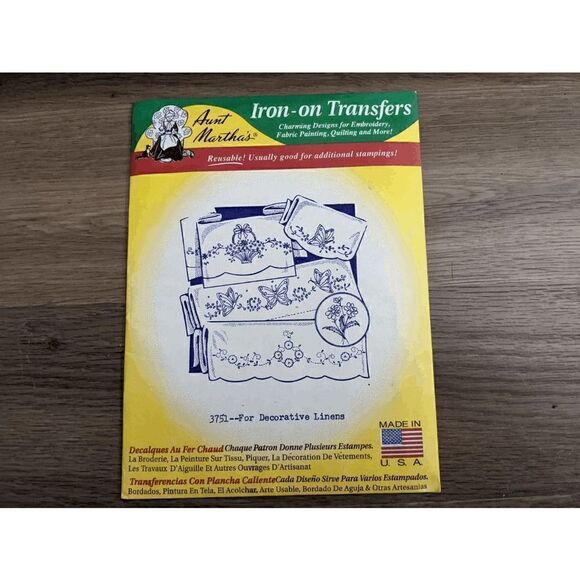 NWT SET OF 2 AUNT MARTHA'S TRANSFERS FOR EMBROIDERY, PAINTING, QUILTING & MORE - Picture 3 of 6